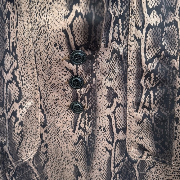Clara Sun Woo Snakeskin Print Jacket - Picture 2 of 5